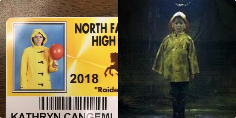 Школьники в Мичигане стали фотографироваться на пропуск в образе звёзд и героев мемов (20 фото)