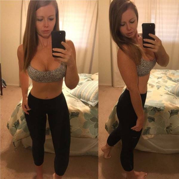 Девушки в спортивных бюстгальтерах (27 фото)