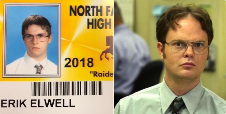 Школьники в Мичигане стали фотографироваться на пропуск в образе звёзд и героев мемов (20 фото)