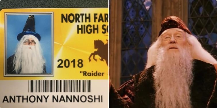 Школьники в Мичигане стали фотографироваться на пропуск в образе звёзд и героев мемов (20 фото)