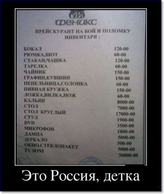 Прикольные демотиваторы про Россию