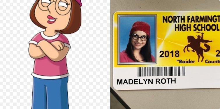 Школьники в Мичигане стали фотографироваться на пропуск в образе звёзд и героев мемов (20 фото)