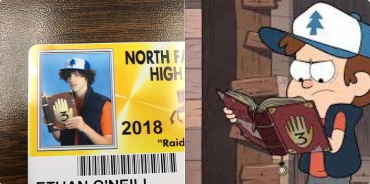 Школьники в Мичигане стали фотографироваться на пропуск в образе звёзд и героев мемов (20 фото)