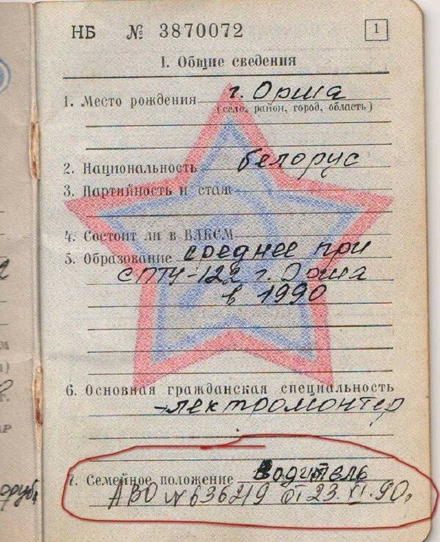 Масло масляное. Подборка очень "точных" записей в военных билетах (18 фото)