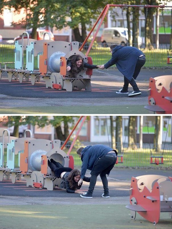 Взрослые игры на детской площадке: смешно и неловко (30 фото) Взрослые игры на детской площадке: смешно и неловко (30 фото)