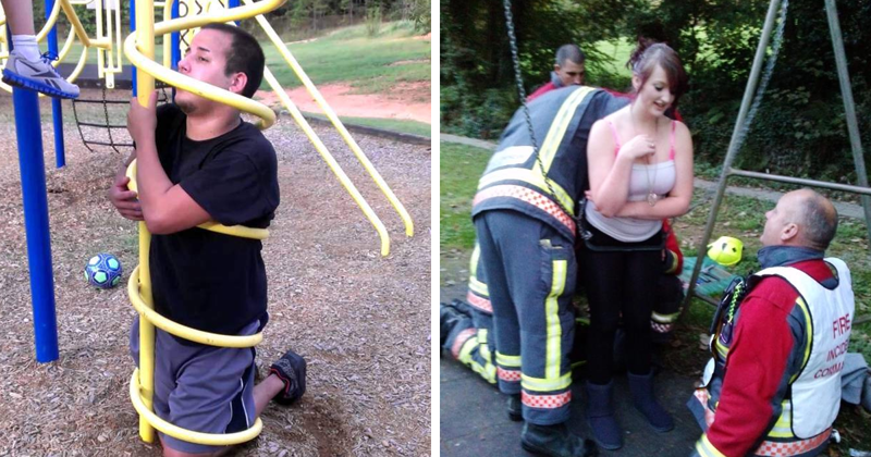 Взрослые игры на детской площадке: смешно и неловко (30 фото) Взрослые игры на детской площадке: смешно и неловко (30 фото)