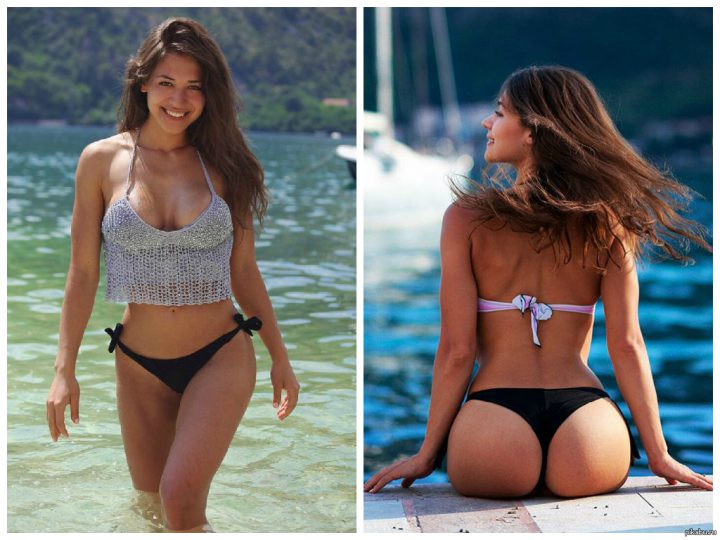 девушка спереди и сзади