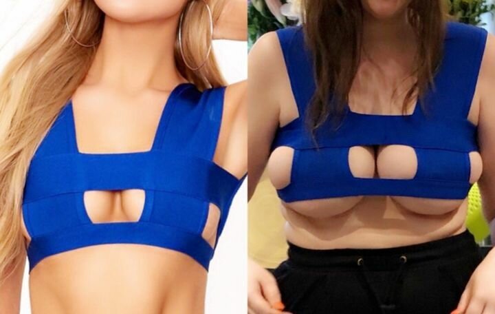 Девушка заказала купальник в интернете, но еле влезла в него и всех рассмешила (5 фото) Девушка заказала купальник в интернете, но еле влезла в него и всех рассмешила (5 фото)