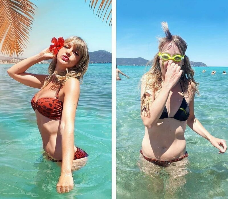 Разоблачение века. Фото девушек в Instagram и реальной жизни (21 фото) Разоблачение века. Фото девушек в Instagram и реальной жизни (21 фото)