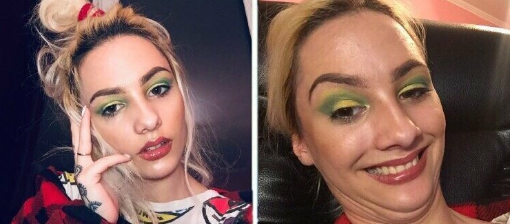 Разоблачение века. Фото девушек в Instagram и реальной жизни (21 фото) Разоблачение века. Фото девушек в Instagram и реальной жизни (21 фото)