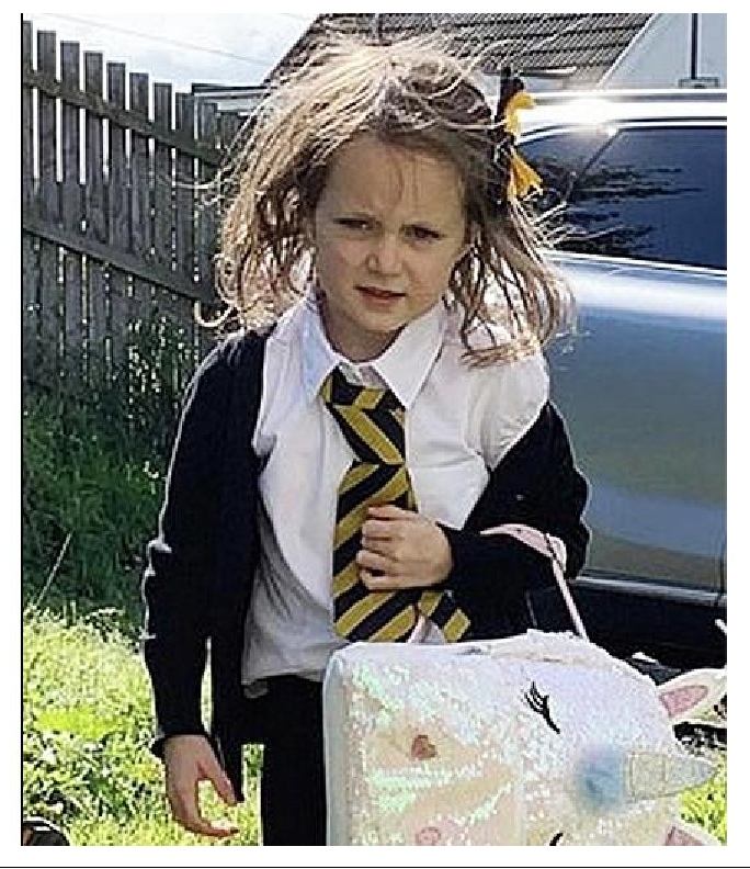 Стильная и скромная первоклассница пошла впервые в школу. А вернулось такое чудо (3 фото)