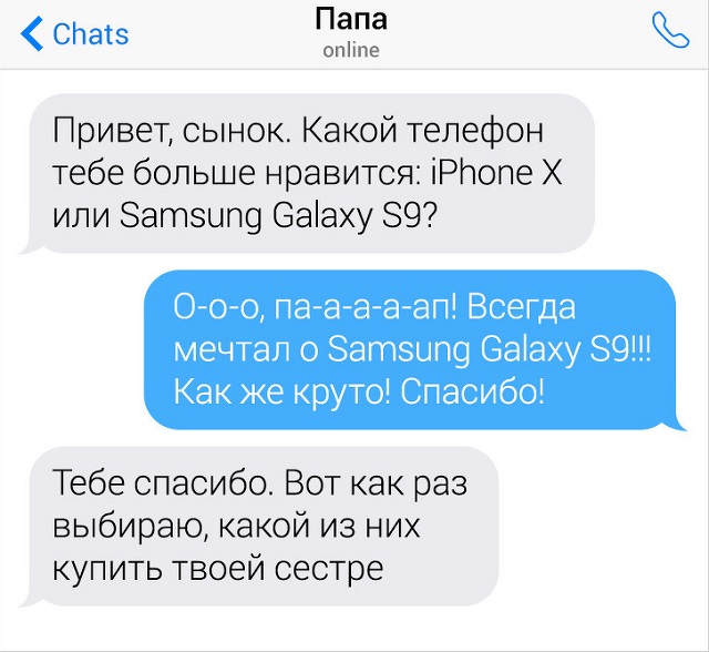 Переписки с родителями, которые знают толк в сарказме (18 скриншотов)