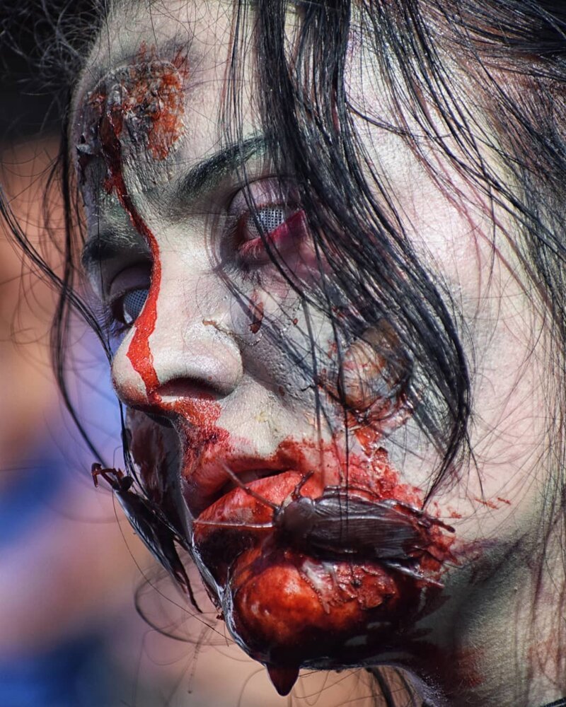 Парад живых мертвецов: в Страсбурге прошло масштабное шествие зомби (49 фото)