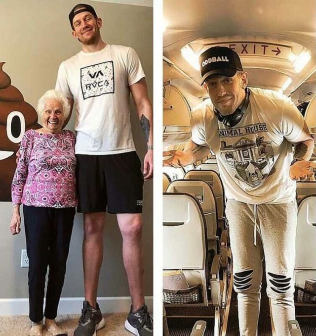 Одна из основных проблем высоких людей (фото + видео)