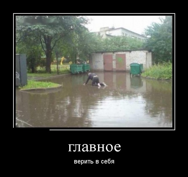 Новые демотиваторы про людей и животных