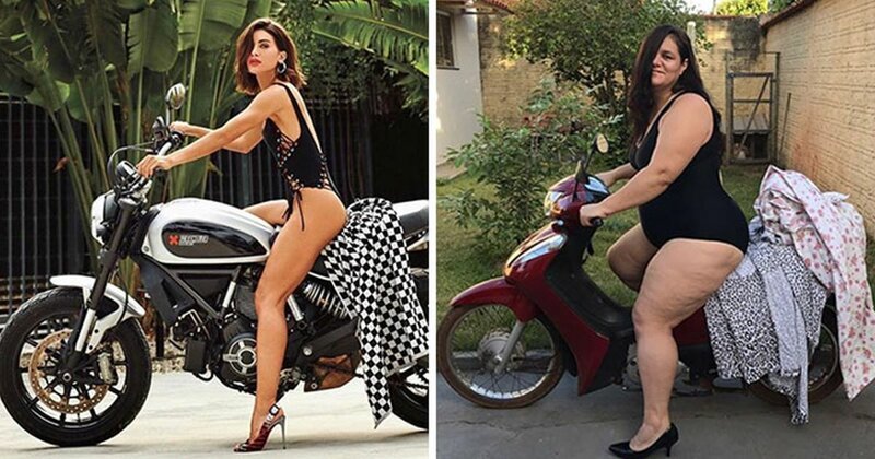 Бразильянка инсценирует гламурные фотографии, доводя их до абсурда (31&nbsp;фото)