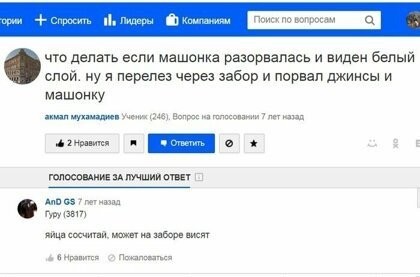 Убойные ответы на вопросы в Интернете (21 фото)
