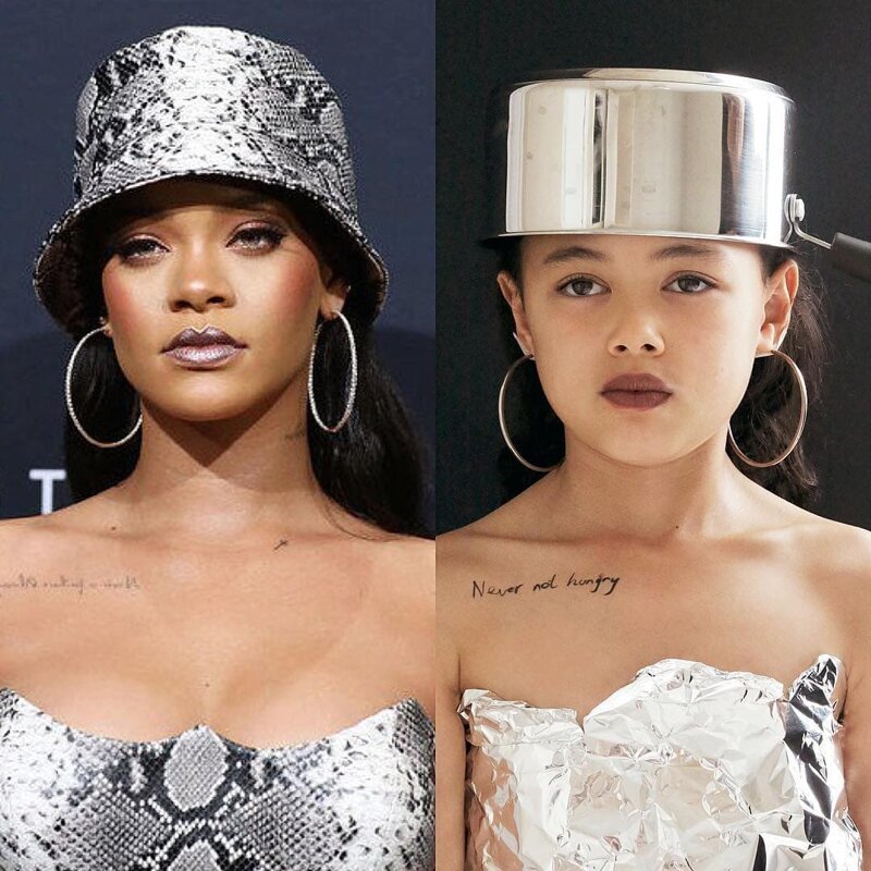 Малышка из Австралии копирует образы звёзд, создавая «дизайнерские» вещи из капусты, тёрки и скотча (23 фото)