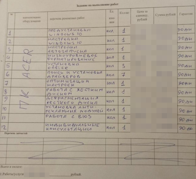 Невероятные расценки компьютерного мастера из Твери