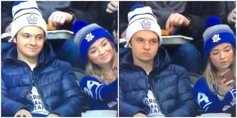 Мужики поймут: болельщик стал знаменит после селфи со своей девушкой (5 фото)