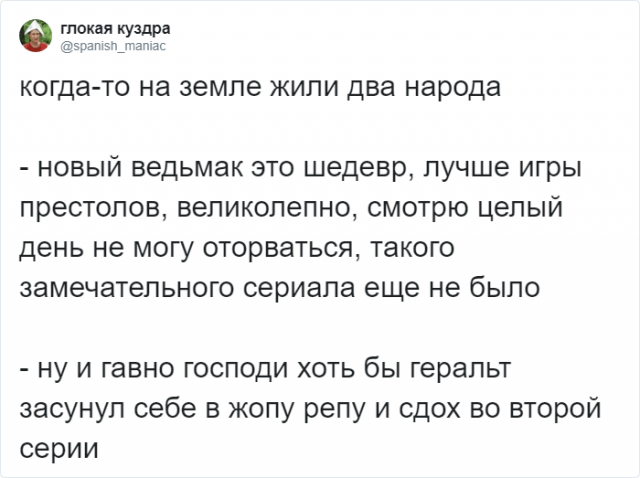 Пользователи Сети шутят про сериал &laquo;Ведьмак&raquo; (13 фото + видео)