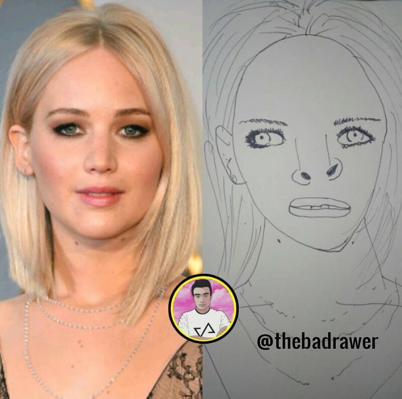 Портреты знаменитостей в исполнении "худшего художника в мире" (38 фото) Портреты знаменитостей в исполнении "худшего художника в мире" (38 фото)