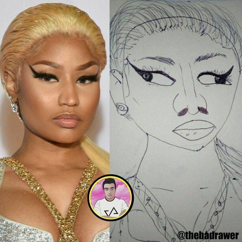 Портреты знаменитостей в исполнении "худшего художника в мире" (38 фото) Портреты знаменитостей в исполнении "худшего художника в мире" (38 фото)