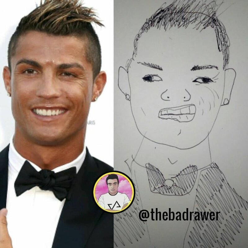 Портреты знаменитостей в исполнении "худшего художника в мире" (38 фото) Портреты знаменитостей в исполнении "худшего художника в мире" (38 фото)