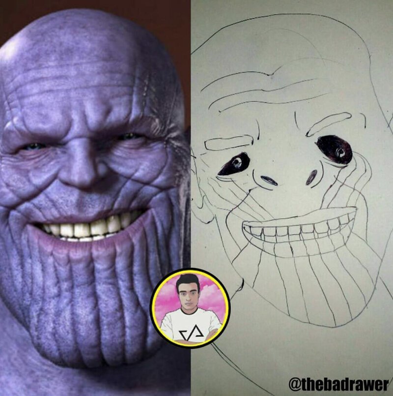 Портреты знаменитостей в исполнении "худшего художника в мире" (38 фото) Портреты знаменитостей в исполнении "худшего художника в мире" (38 фото)