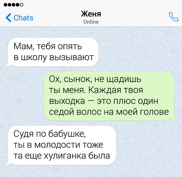 Забавные семейные переписки (15 скриншотов)