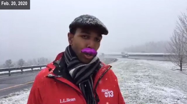 Журналист вышел в прямой эфир, забыв отключить фильтры на телефоне (6 фото + видео)