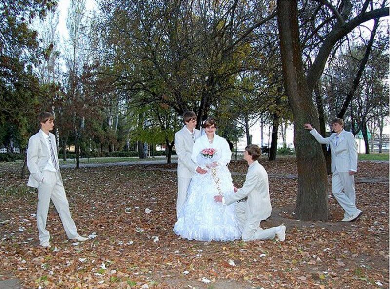 Когда свадебный фотограф творит от души, а получается как всегда (48 фото)