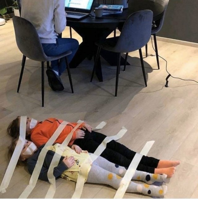 Как выжить на карантине с детьми (6 фото + 3 видео)