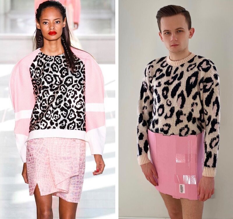 Карантин на стиле: модные образы из подручных материалов (47 фото)