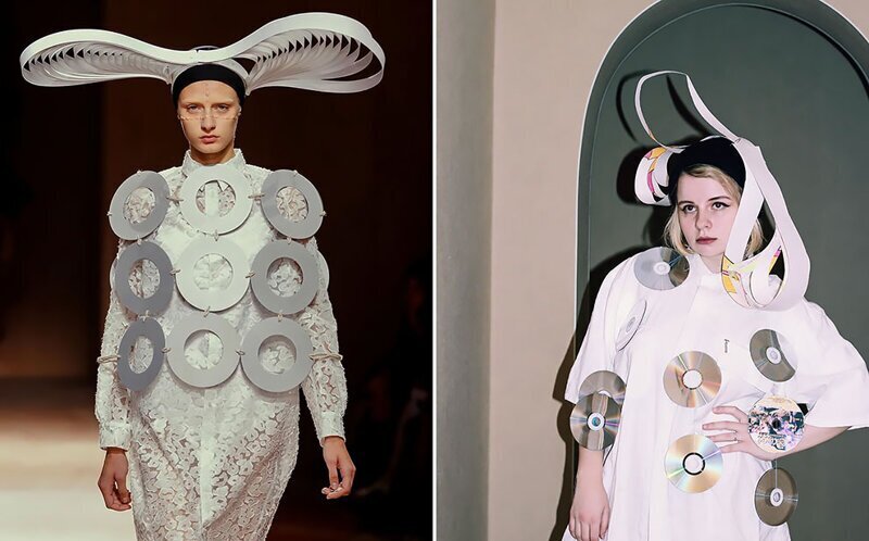 Карантин на стиле: модные образы из подручных материалов (47 фото)