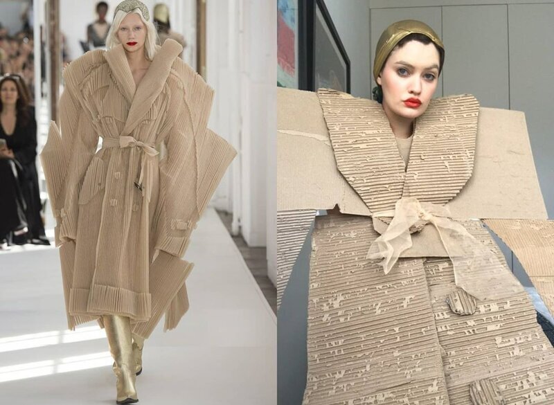 Карантин на стиле: модные образы из подручных материалов (47 фото)