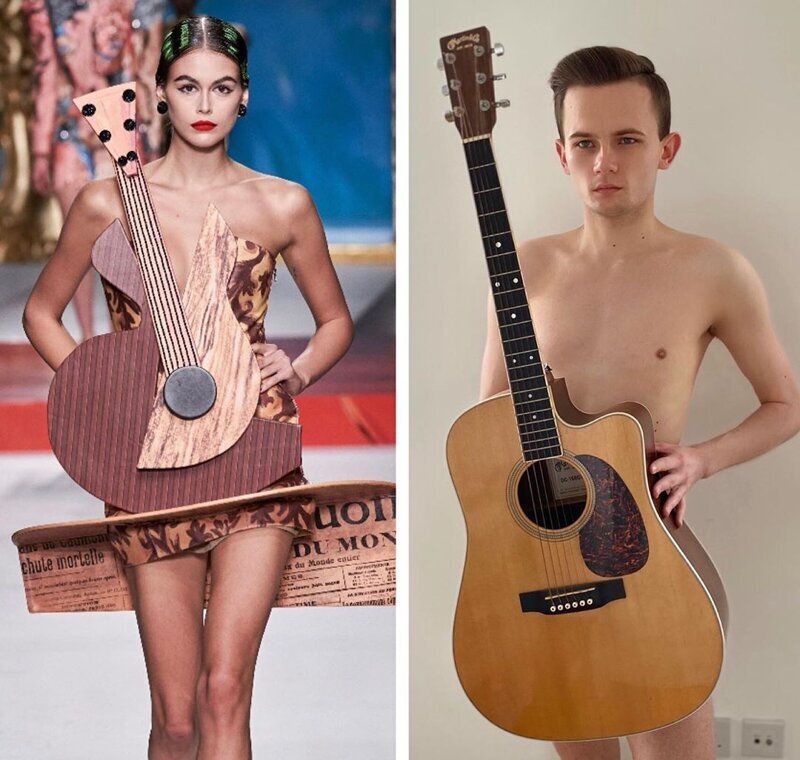 Карантин на стиле: модные образы из подручных материалов (47 фото)