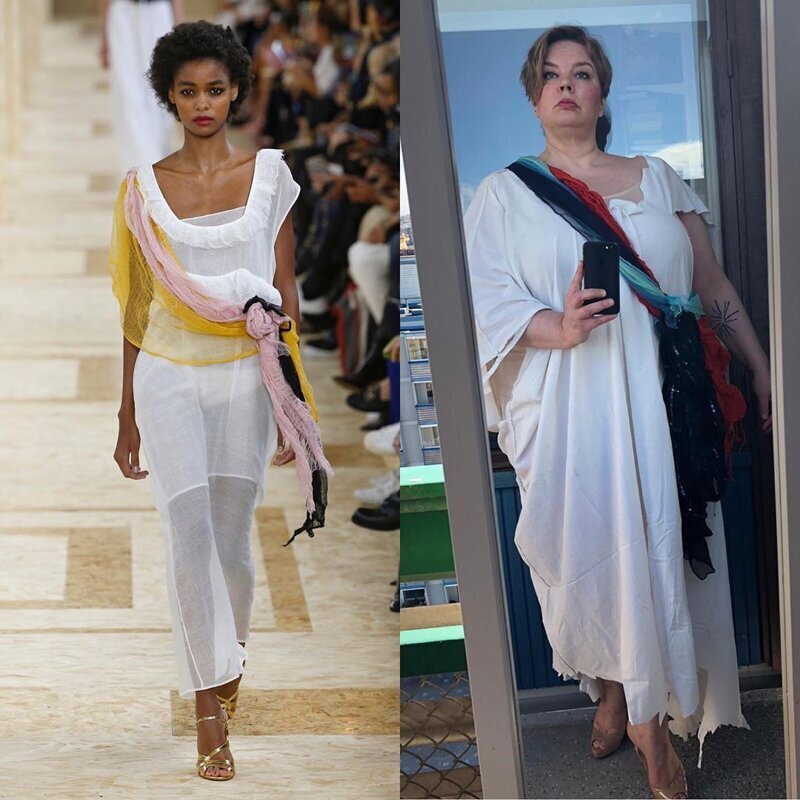 Карантин на стиле: модные образы из подручных материалов (47 фото)