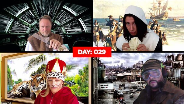 Сотрудники нашли способ сделать дистанционные совещания интересными (32 фото)