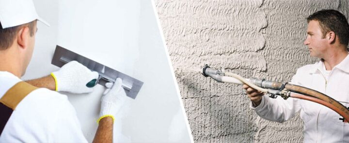 Применение машинной штукатурки