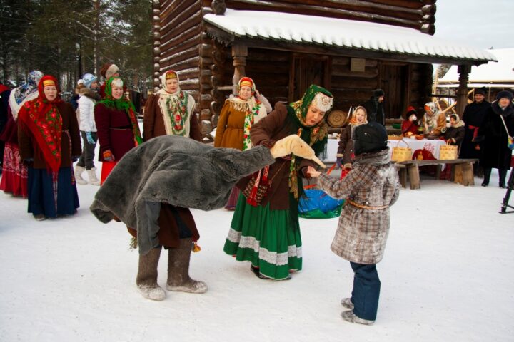 В деревне очень любят праздник колядки