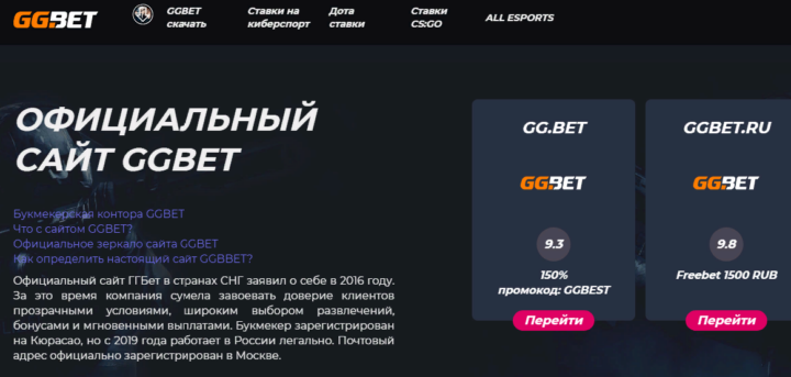 Обзор букмекерской конторы GG.Bet онлайн