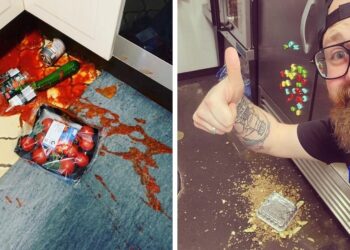 16 провальных ситуаций, которые произошли на кухне (17 фото)