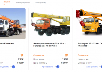 Аренда автокранов в Москве и Московской области
