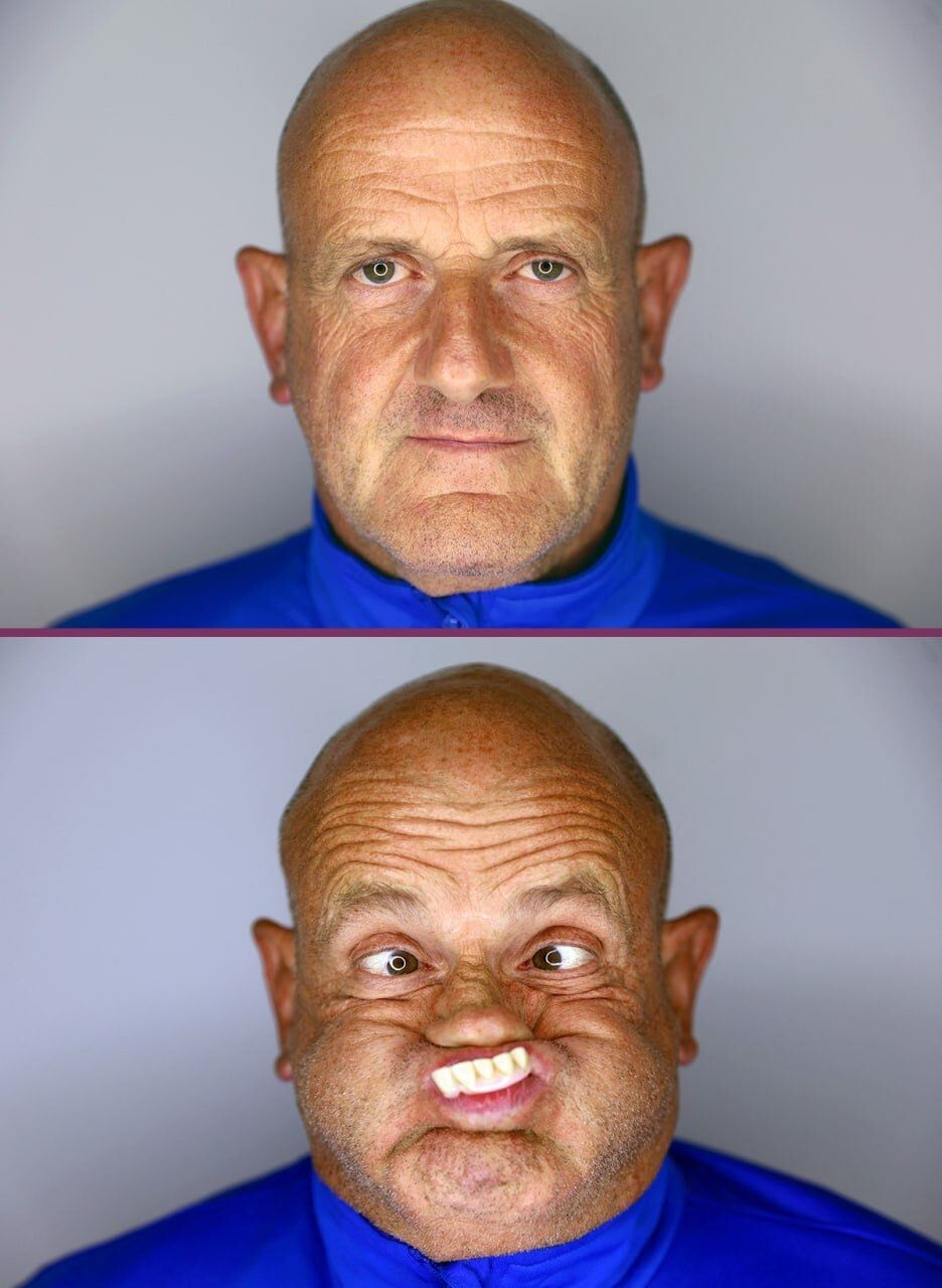 Британец в 18-й раз стал чемпионом мира по гримасам (7 фото)