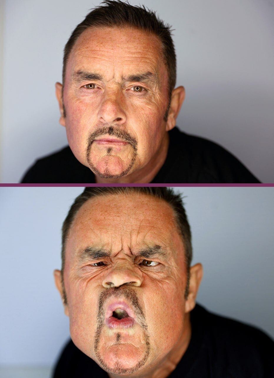 Британец в 18-й раз стал чемпионом мира по гримасам (7 фото)