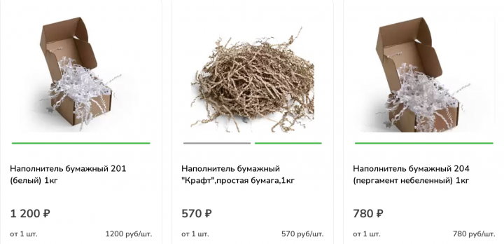 Наполнитель бумажный для коробок и резная бумага для подарков — купить в Москве